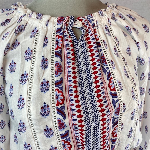 🆕 DEX Boho Festival Peasant Top - Picture 10 of 10
